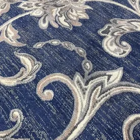 Alina Classic Floral Rug 200 x 290cm Navy