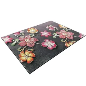 Alina Diamond Memory Rug 240 x 330cm Black/Pink