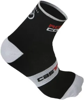 Castelli Rosso Corsa Cycling Sock 9cm - Black