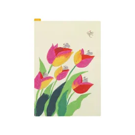 Hobonichi Pencil Board -Cousin A5 - Keiko Shibata Swaying tulips