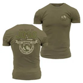 JDog Junk Removal and Hauling T-Shirt - Military Green