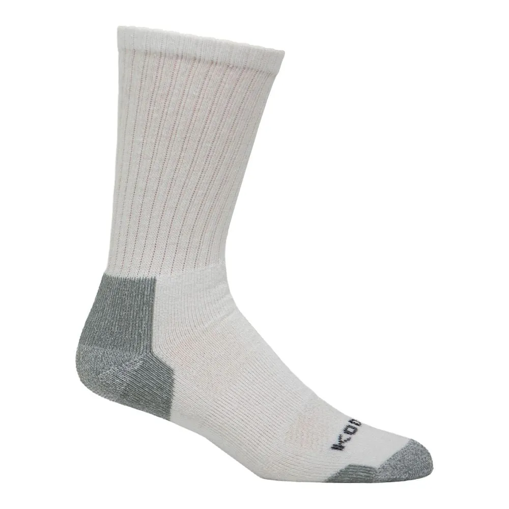 Kodiak Men's 3-PK Cotton Work Socks - White