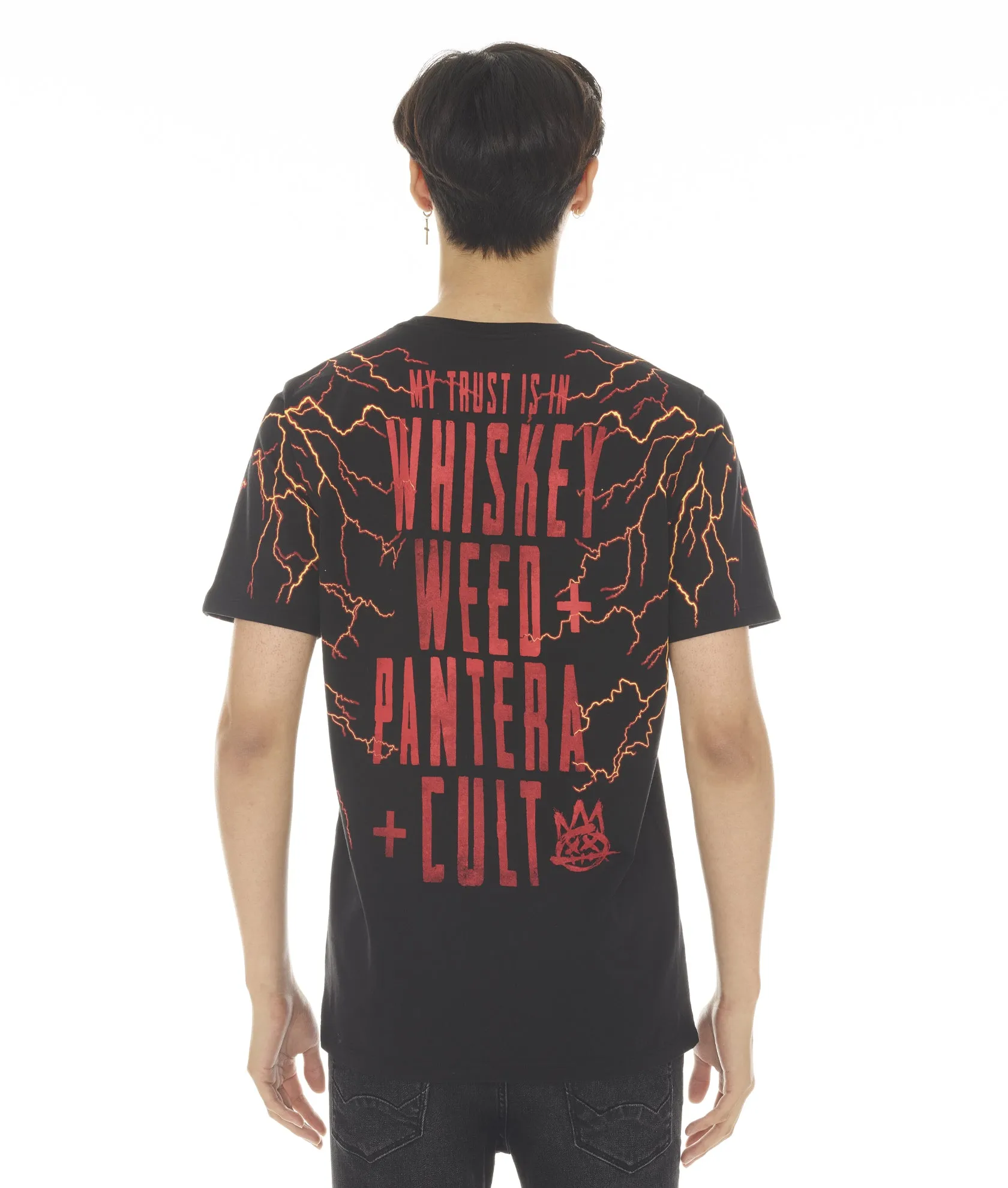 T-SHIRT SHORT SLEEVE CREW NECK TEE "WHISKEY" PANTERA