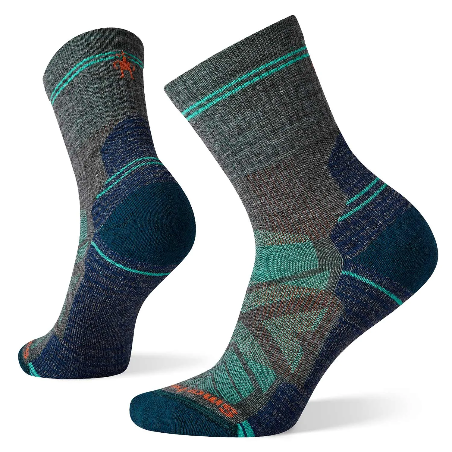 Womens Performance Hike Light Cushion Mid Crew Socks